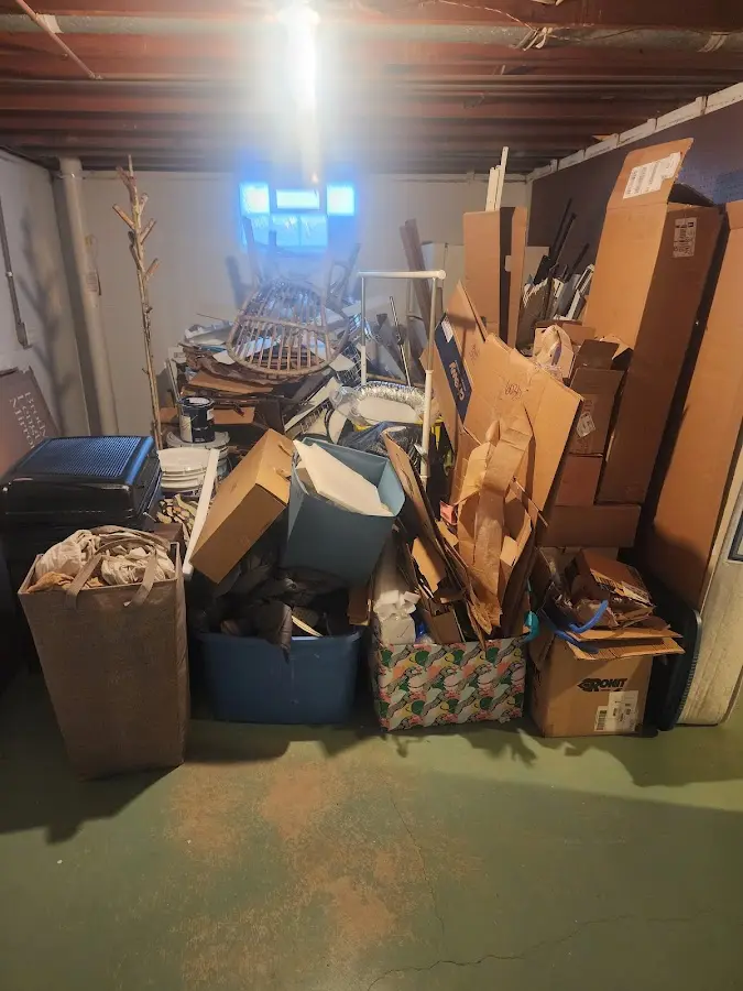 Roll-off dumpster container at job site for Roll Off Dumpster Rental in Wheatland